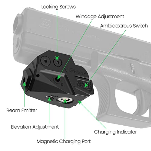 Votatu H6L-G Ultra Compact Green Laser Sight for Taurus G2C Taurus G3C
| Rechargeable Sub-Compact Green Beam Laser Sigh